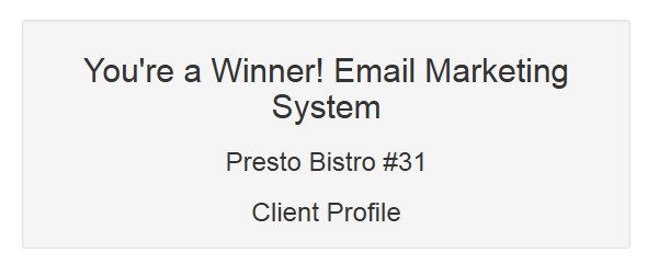 Client Configuration Header